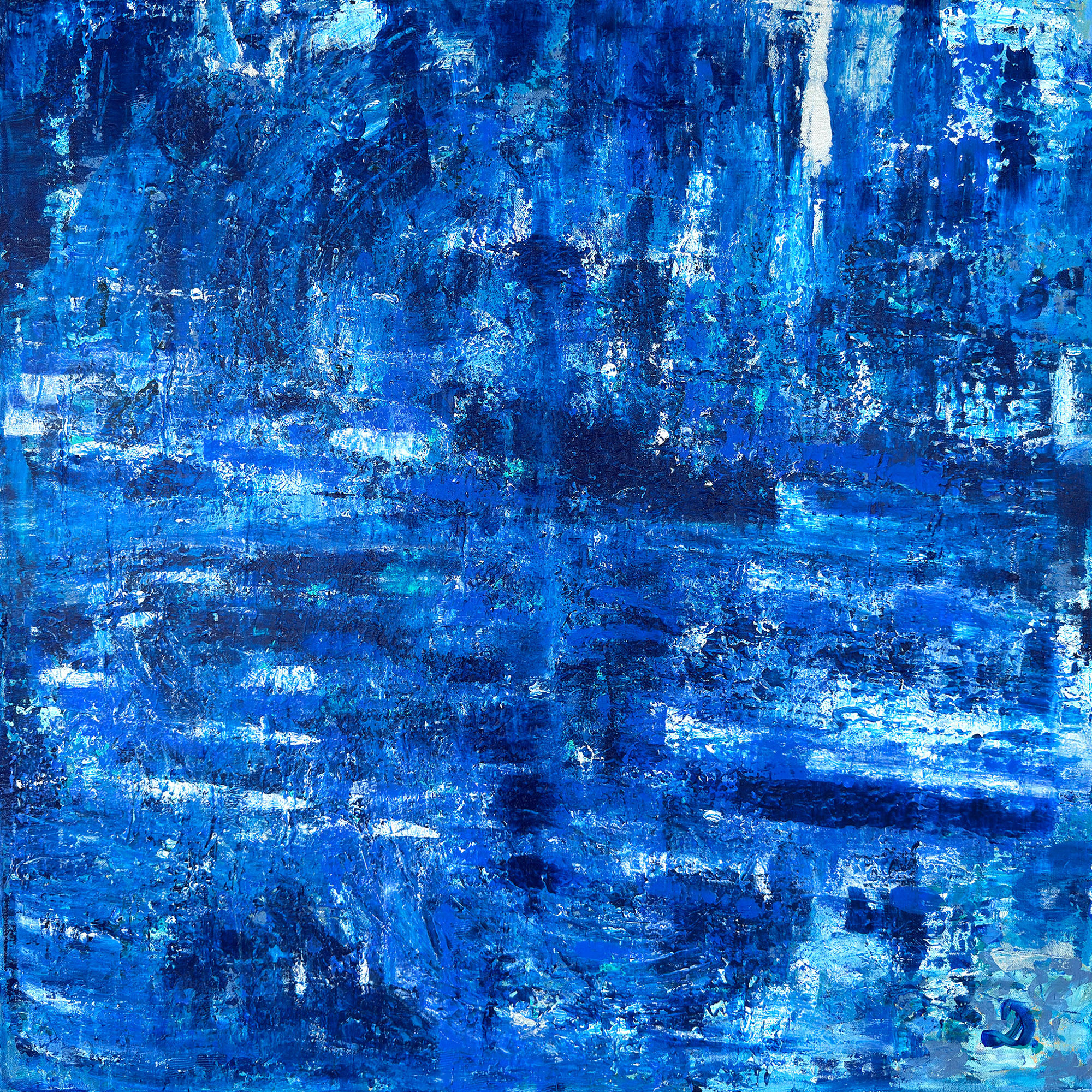 Blue Sea 100x100cm